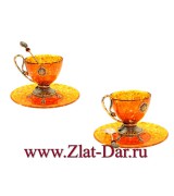 Чайный набор из янтаря РИМ Арт:048БР221
