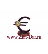 Подарочные каминные часы из обсидиана ЕВРО. Арт:047НЧ036