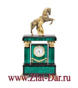 Подарочные часы из малахита СКАКУН Златоуст Арт:0721410