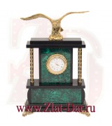 Подарочные часы из малахита ОРЕЛ Златоуст Арт:0723440