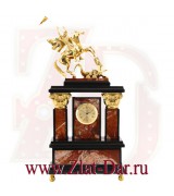 Подарочные часы из яшмы ГЕОРГИЙ ПОБЕДОНОСЕЦ Златоуст Арт:072345