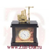 Подарочные часы из яшмы ЖЕЛЕЗНЫЕ ДОРОГИ Златоуст Арт:0724475