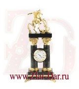 Подарочные часы из офиокальцита ГЕОРГИЙ ПОБЕДОНОСЕЦ Златоуст Арт:0725295