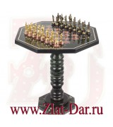 Шахматный стол из лемезита РУССКОЕ ПОЛЕ Златоуст. Арт:0723596